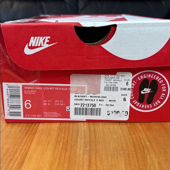 ✔️Size 6 - NWT: NIKE - Women's Court Royale 2 Mid Sneakers - Picture 15 of 16